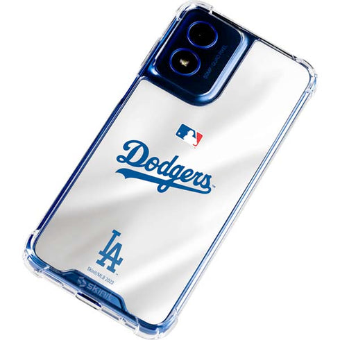 MLB Los Angeles Dodgers Home Jersey Moto G 5G (2024) Clear Case